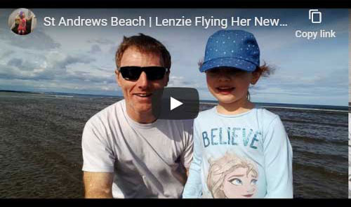 St Andrews Beack Flying New Kite Thumbnail